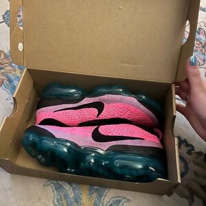 Nike Pink and Black Air Sneakers